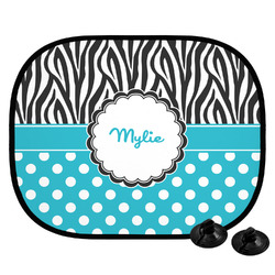 Dots & Zebra Car Side Window Sun Shade (Personalized)