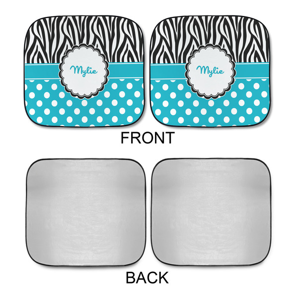 Dots & Zebra Car Sun Shades - APPROVAL