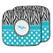 Dots & Zebra Car Sun Shade - Two Piece (Personalized)