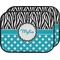 Dots & Zebra Car Floor Mats (Back Seat) (Personalized)