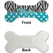 Dots & Zebra Ceramic Flat Ornament - Bone Front & Back Single Print (APPROVAL)