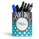 Dots & Zebra Ceramic Pen Holder