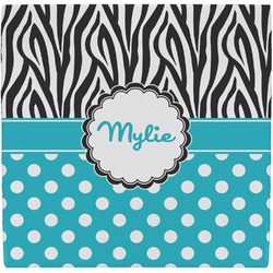 Dots & Zebra Ceramic Tile Hot Pad (Personalized)