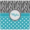 Dots & Zebra Ceramic Tile Hot Pad (Personalized)