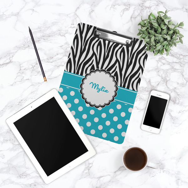 Dots & Zebra Clipboard - Lifestyle Photo
