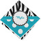 Dots & Zebra Cloth Napkin w/ Name or Text