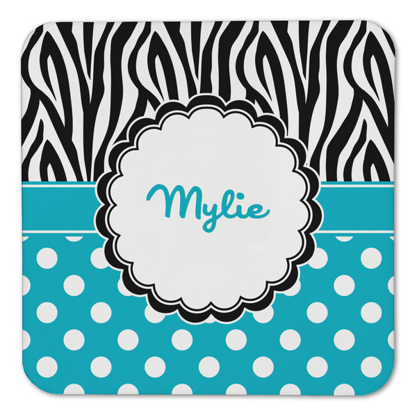 Dots & Zebra Coaster Set - FRONT (one)