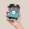 Dots & Zebra Coffee Cup Sleeve - LIFESTYLE