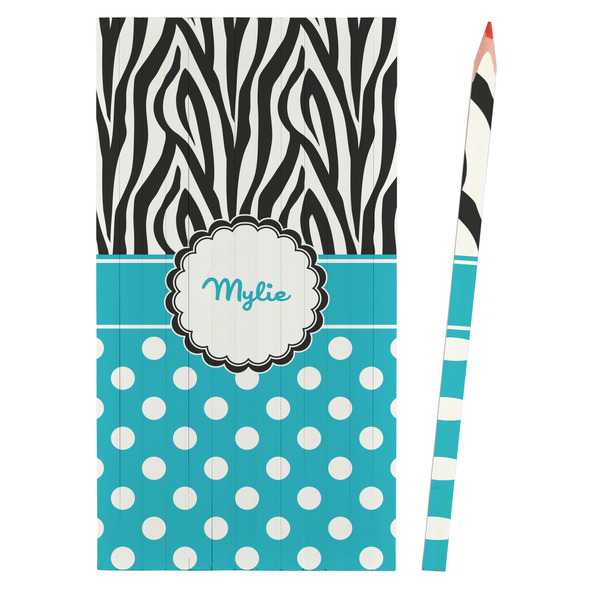 Dots & Zebra Colored Pencils - Front View