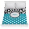 Dots & Zebra Comforter - Full / Queen (Personalized)