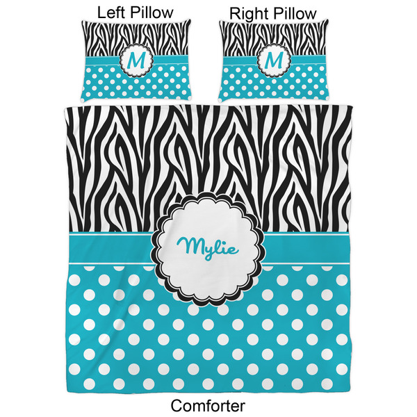 Dots & Zebra Comforter Set - Queen - Approval