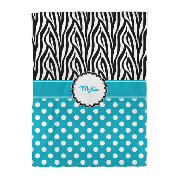 Dots & Zebra Comforter - Twin XL - Front