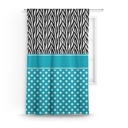 Dots & Zebra Curtain - 50"x84" Panel (Personalized)