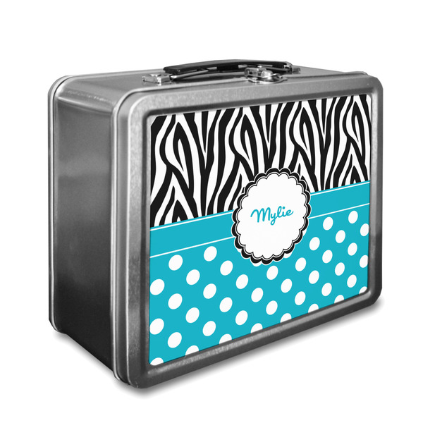Custom Dots & Zebra Lunch Box (Personalized)