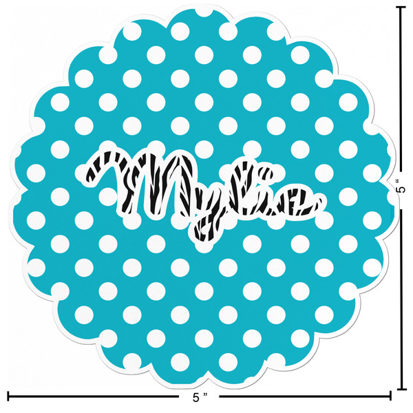 Dots & Zebra Custom Shape Iron On Patches - L - APPROVAL