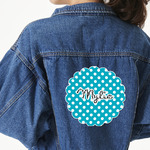 Dots & Zebra Large Custom Shape Patch - 2XL (Personalized)