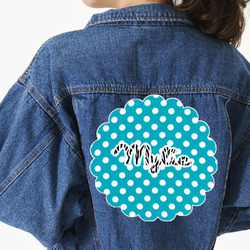 Dots & Zebra Twill Iron On Patch - Custom Shape - 3XL (Personalized)