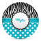 Dots & Zebra DecoPlate Oven and Microwave Safe Plate - Main