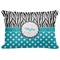 Dots & Zebra Decorative Baby Pillowcase - 16"x12" (Personalized)