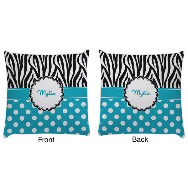 Dots & Zebra Decorative Pillow Case - Approval