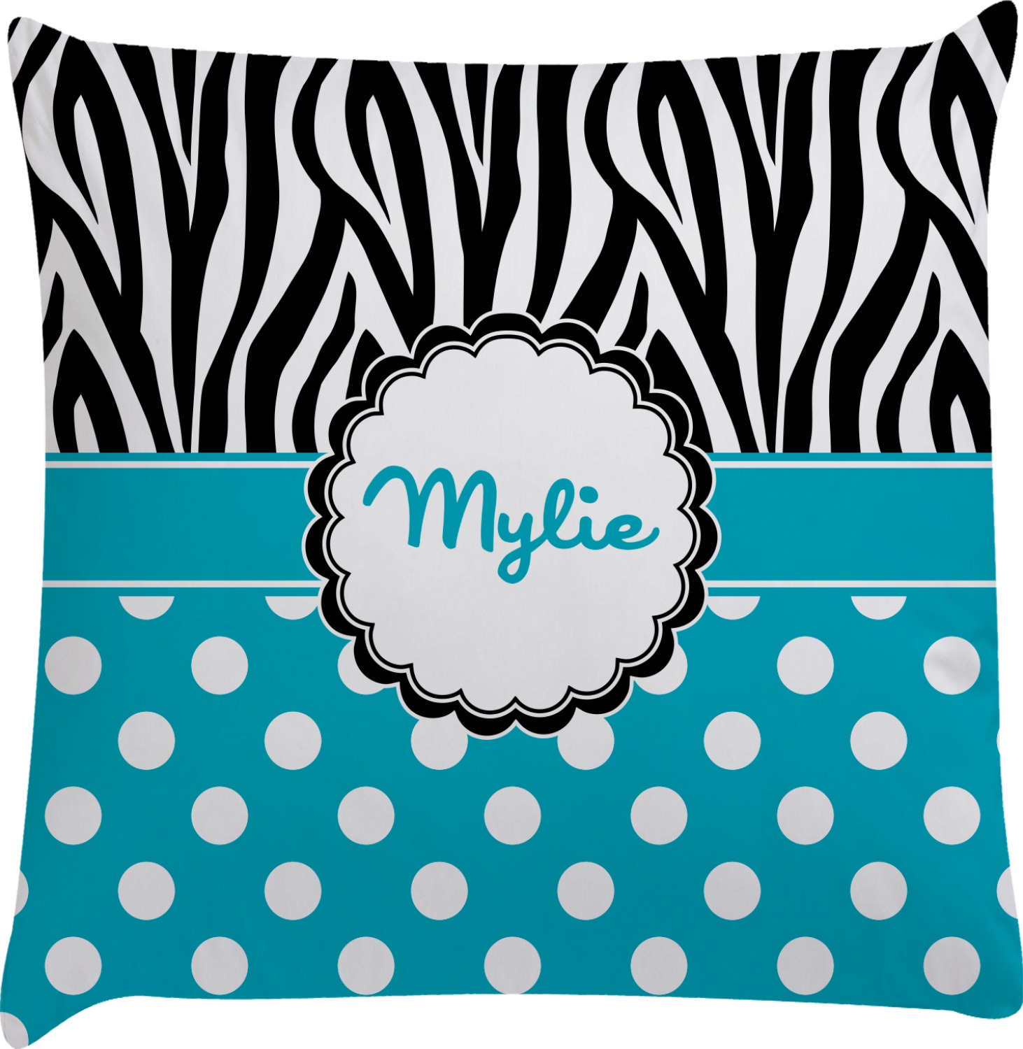 Dots Zebra Decorative Pillow Case Personalized Youcustomizeit