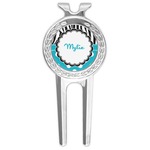 Dots & Zebra Golf Divot Tool & Ball Marker (Personalized)