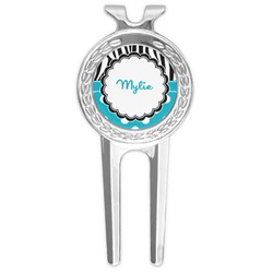 Dots & Zebra Golf Divot Tool & Ball Marker (Personalized)