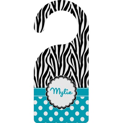 Dots & Zebra Door Hanger (Personalized)