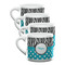 Dots & Zebra Double Shot Espresso Cups - Set of 4 (Personalized)