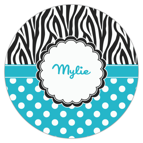 Dots & Zebra Drink Topper - Medium - Single