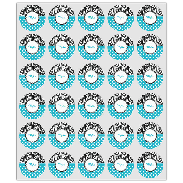 Dots & Zebra Drink Topper - XSmall - Set of 30