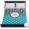 Dots & Zebra Duvet Cover - Full / Queen (Personalized)