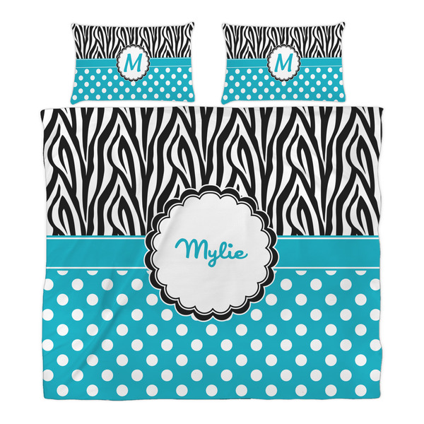 Dots & Zebra Duvet Cover Set - King - Alt Approval