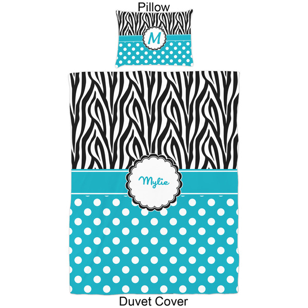 Dots & Zebra Duvet Cover Set - Twin - Approval