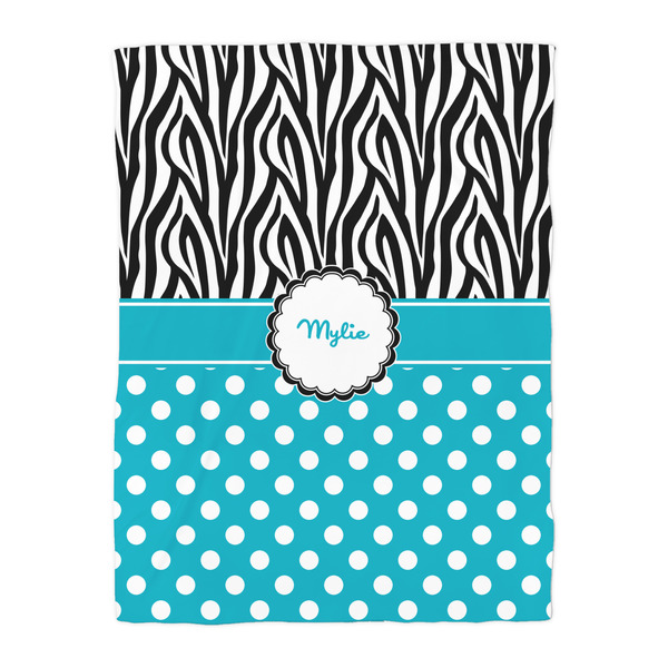 Dots & Zebra Duvet Cover - Twin - Front