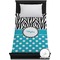 Dots & Zebra Duvet Cover - Twin (Personalized)