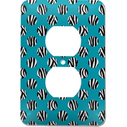 Dots & Zebra Electric Outlet Plate (Personalized)