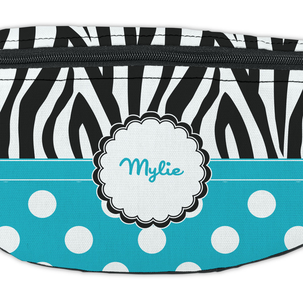 Dots & Zebra Fanny Pack - Closeup