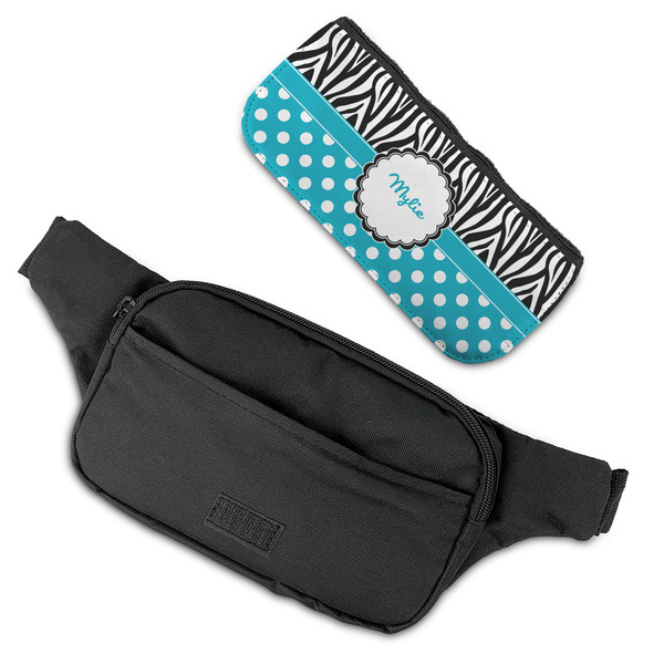 Dots & Zebra Fanny Packs - FLAT (flap off)
