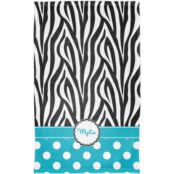 Dots & Zebra Finger Tip Towel - Full View