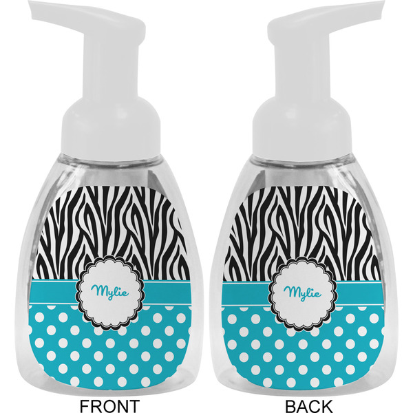 Dots & Zebra Foam Soap Bottle Approval - White