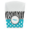 Dots & Zebra French Fry Favor Box - Front View