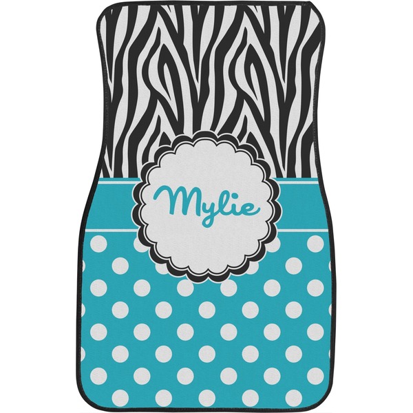 Dots & Zebra Front Seat Car Mat