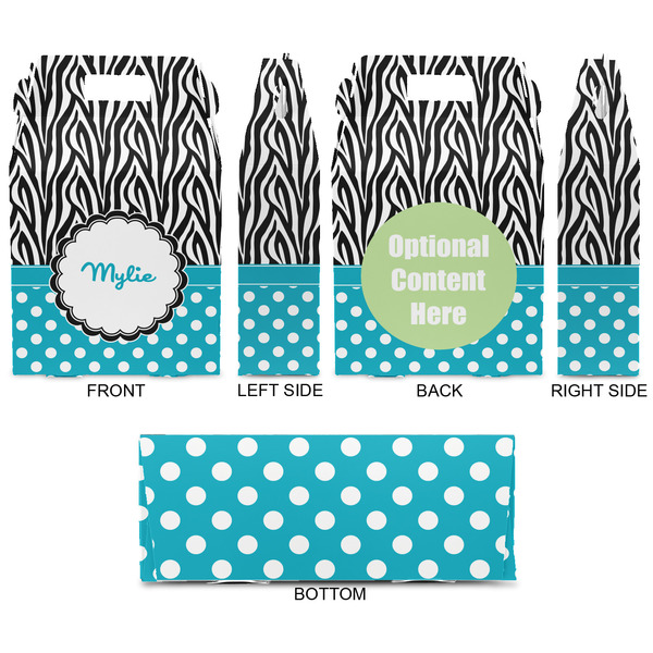 Dots & Zebra Gable Favor Box - Approval