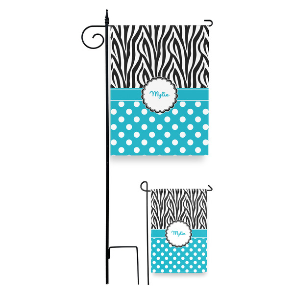 Dots & Zebra Garden Flag - PARENT/MAIN