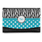 Dots & Zebra Genuine Leather Women's Wallet - Small (Personalized)