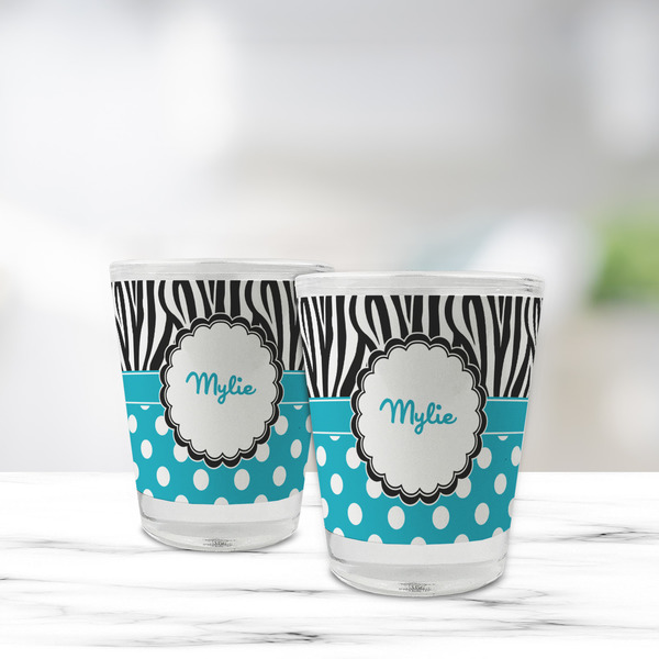 Dots & Zebra Glass Shot Glass - Standard - LIFESTYLE