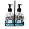 Dots & Zebra Glass Soap Lotion Bottle