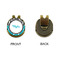 Dots & Zebra Golf Ball Hat Clip Marker - Apvl - GOLD