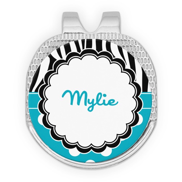Dots & Zebra Golf Ball Hat Marker Hat Clip